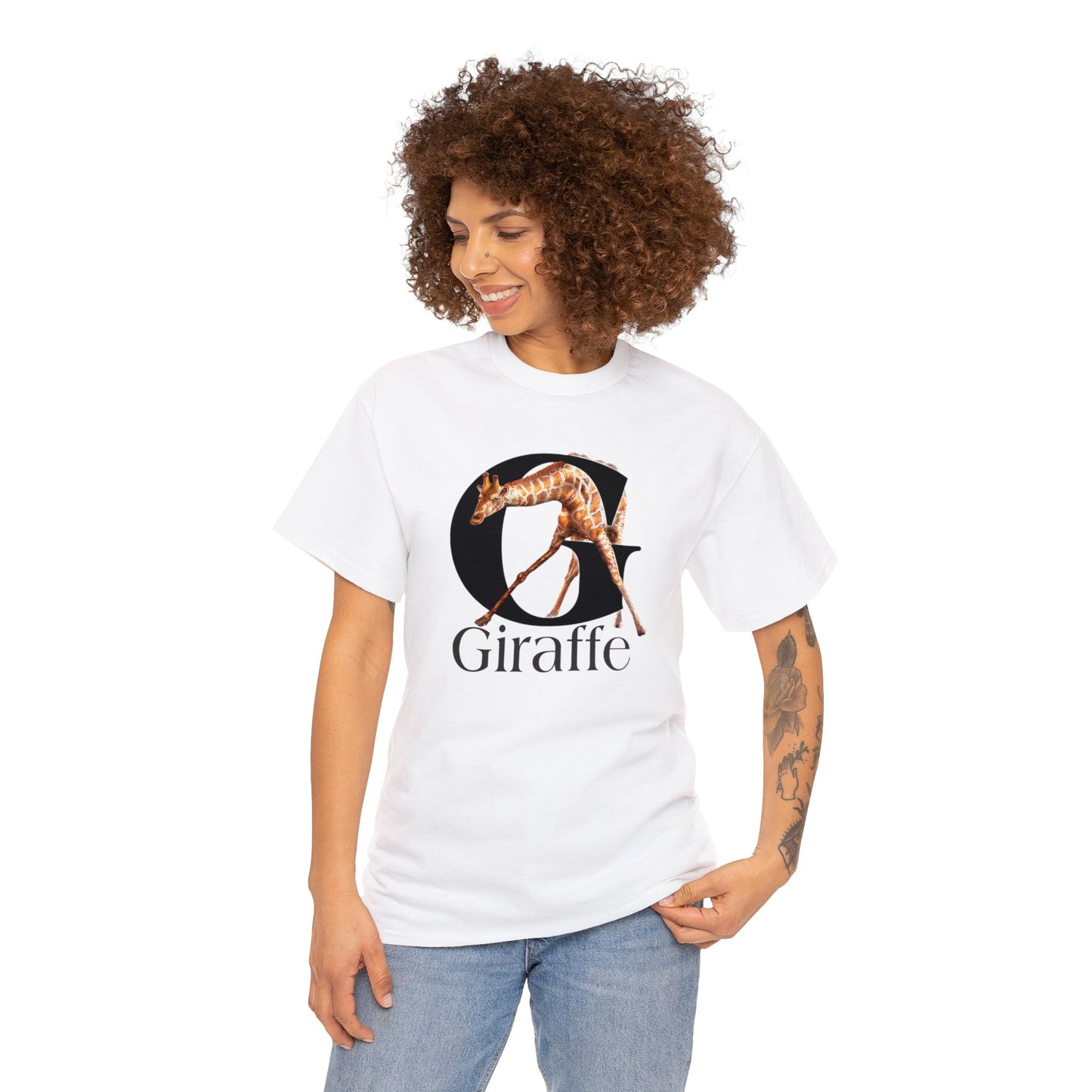 G is for Giraffe T-Shirt, Letter G Tee, Cute Giraffe T-Shirt animal t-shirt, animal alphabet T,