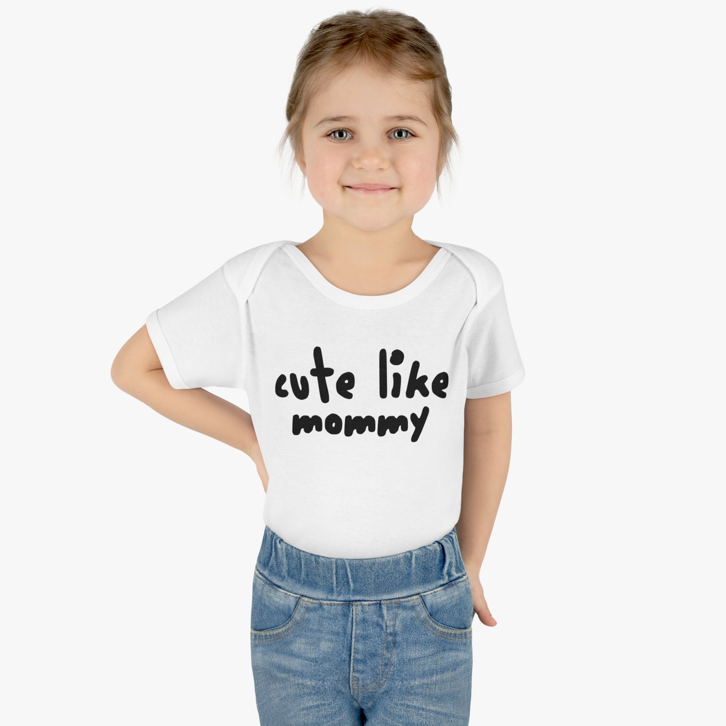 Cute Like Mommy, Smelly Like Daddy, Infant Bodysuit, Funny Fart Humor, Baby t-shirt, Snap One Piece, Playful, Hilarious T-Shirt, Shower Gift