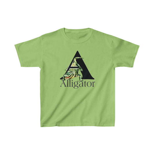 A is For Alligator, Kids animal t-shirt, animal alphabet T, animal letters Tee, Alligator T-Shirt, gator t-shirt, cute alligator, Kid Alligator T