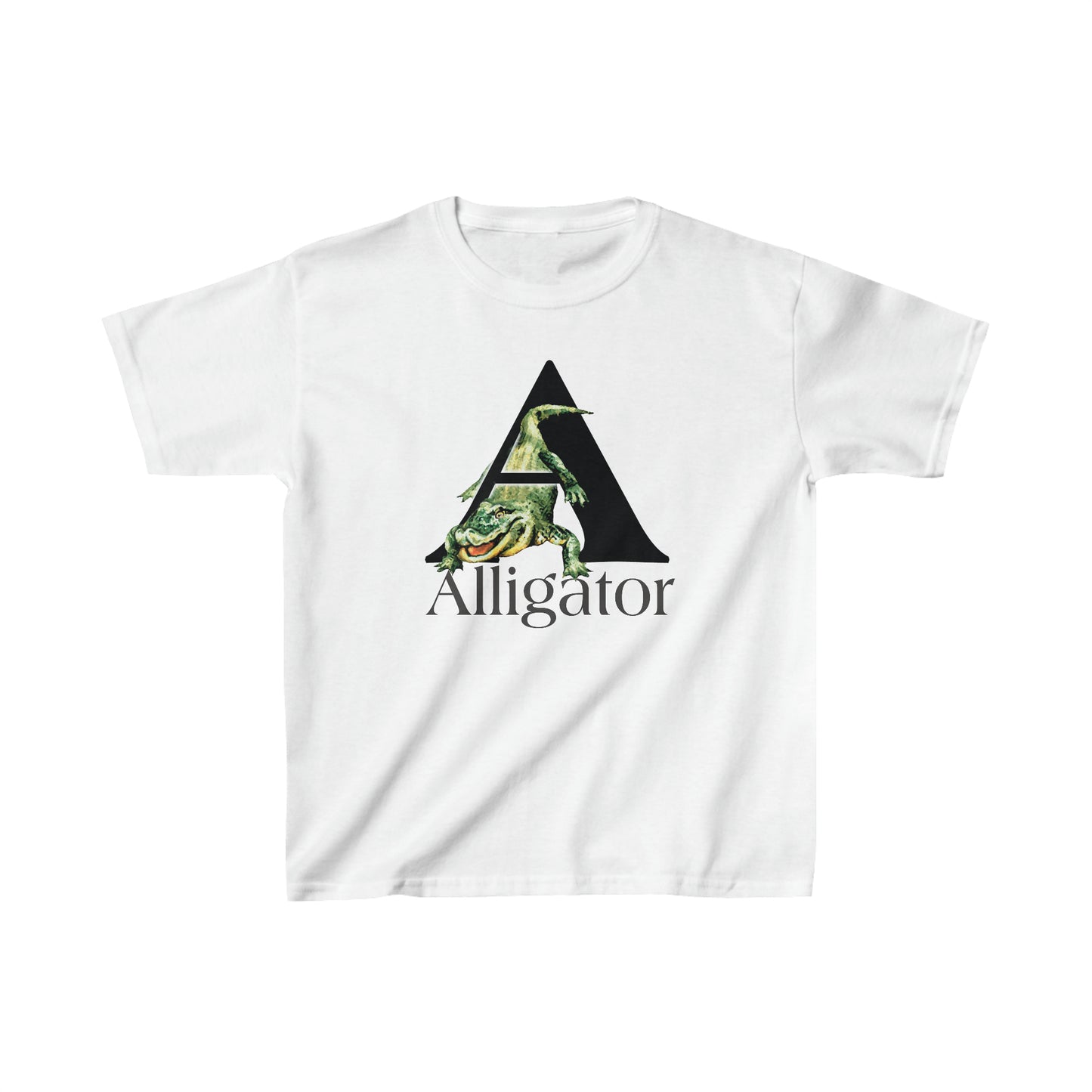 A is For Alligator, Kids animal t-shirt, animal alphabet T, animal letters Tee, Alligator T-Shirt, gator t-shirt, cute alligator, Kid Alligator T