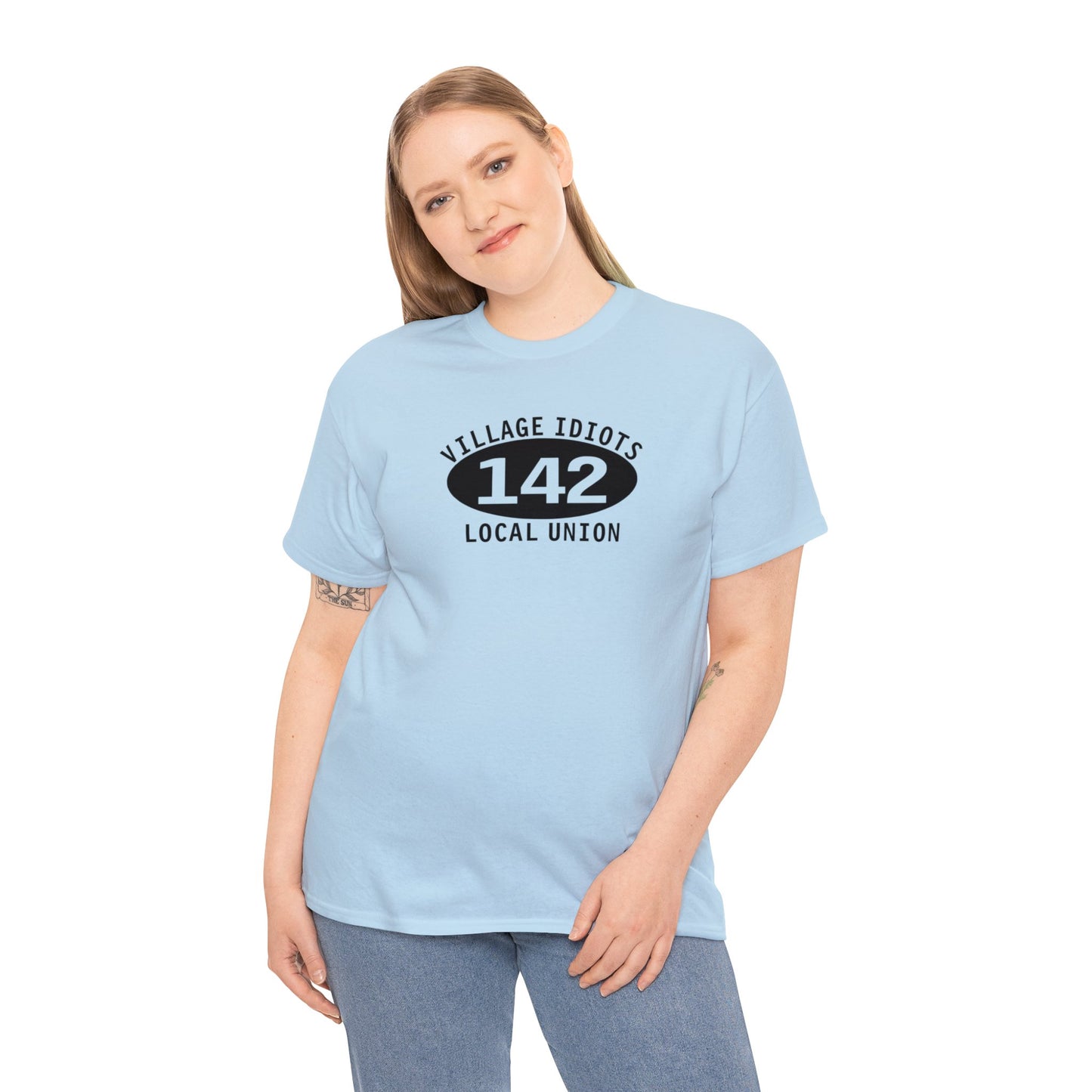 Village Idiots Local Union 142, funny Parody t-shirt, Funny Parody T-shirt Gift, Union Funny T-Shirt, Funny Gift for Dad