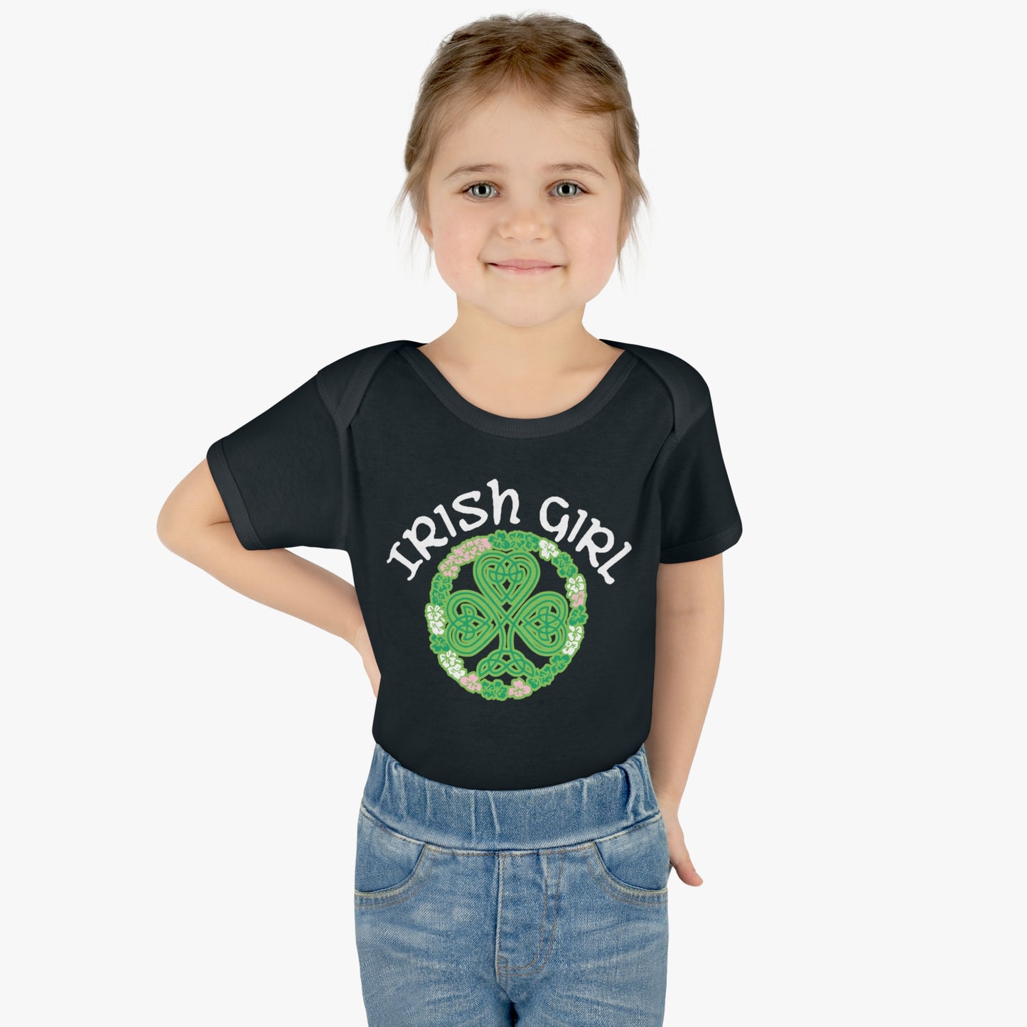Irish Girl Infant Toddler T-Shirt, One Piece Bodysuit, Ireland, Saint Patrick's Day, St. Patty's Day Baby Tee for Girl, Gift For baby Girl