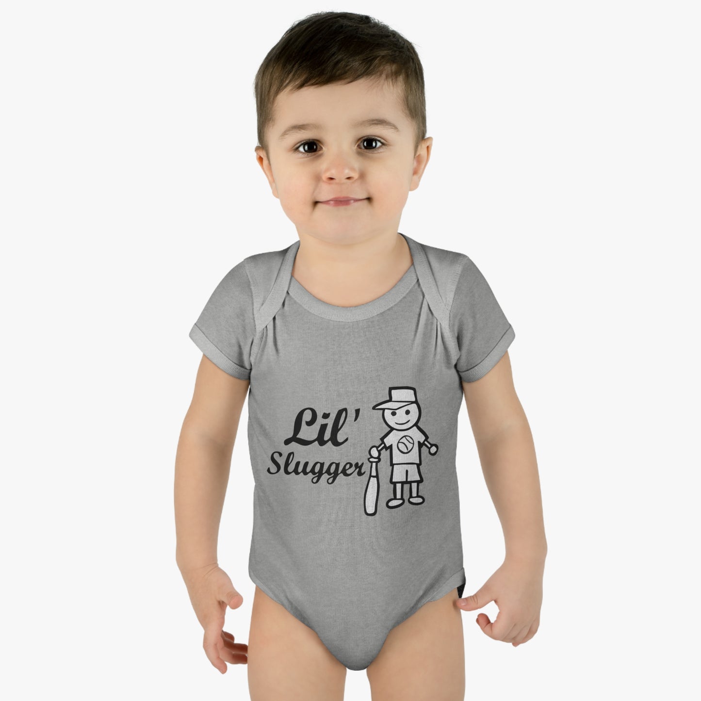 Lil' Slugger, Youth One Piece Bodysuit, Baseball Baby T, Future Baseball Fan, Cute Baseball Gift for Baby, Shower Gift, Baseball Fan Tee