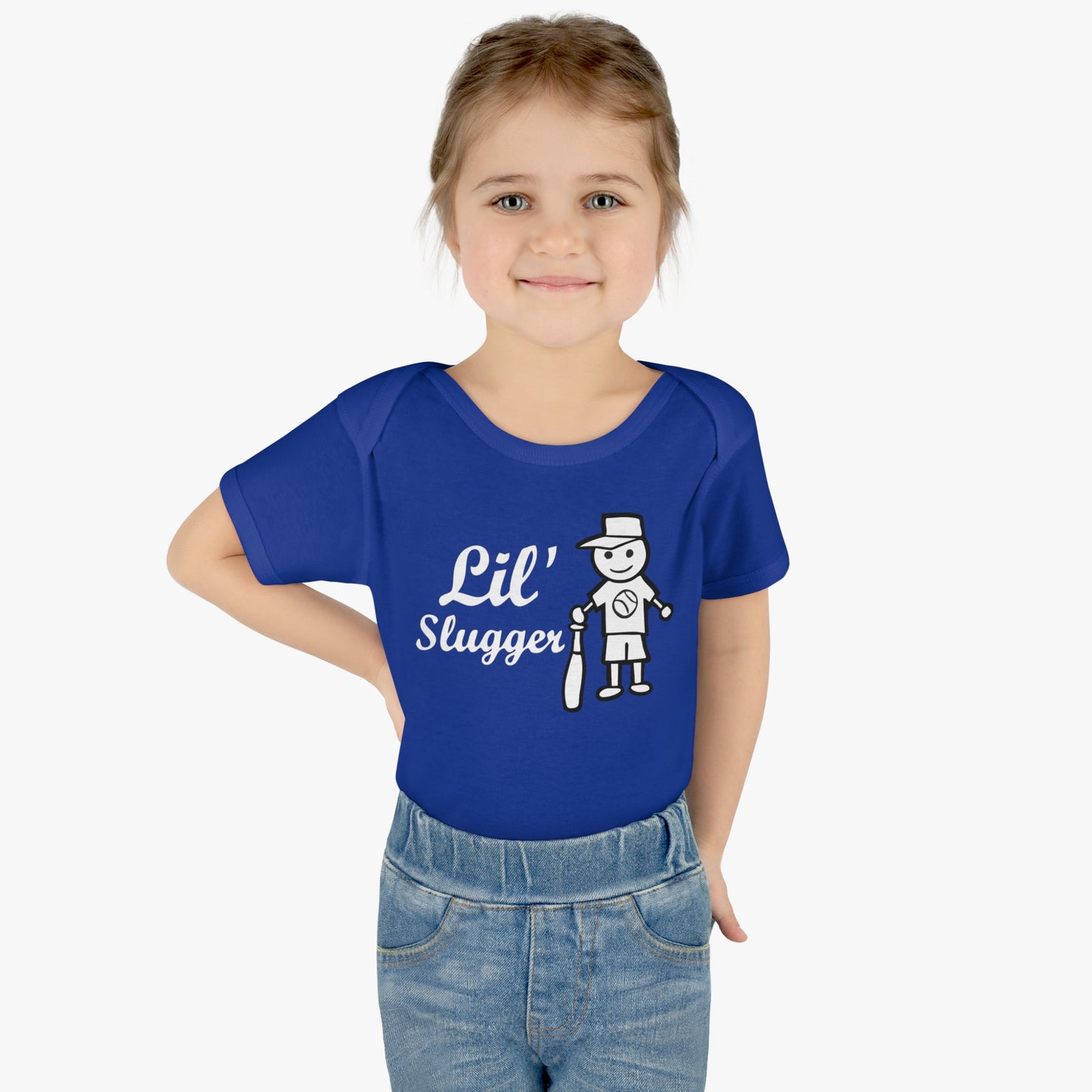 Lil' Slugger, Youth One Piece Bodysuit, Baseball Baby T, Future Baseball Fan, Cute Baseball Gift for Baby, Shower Gift, Baseball Fan Tee
