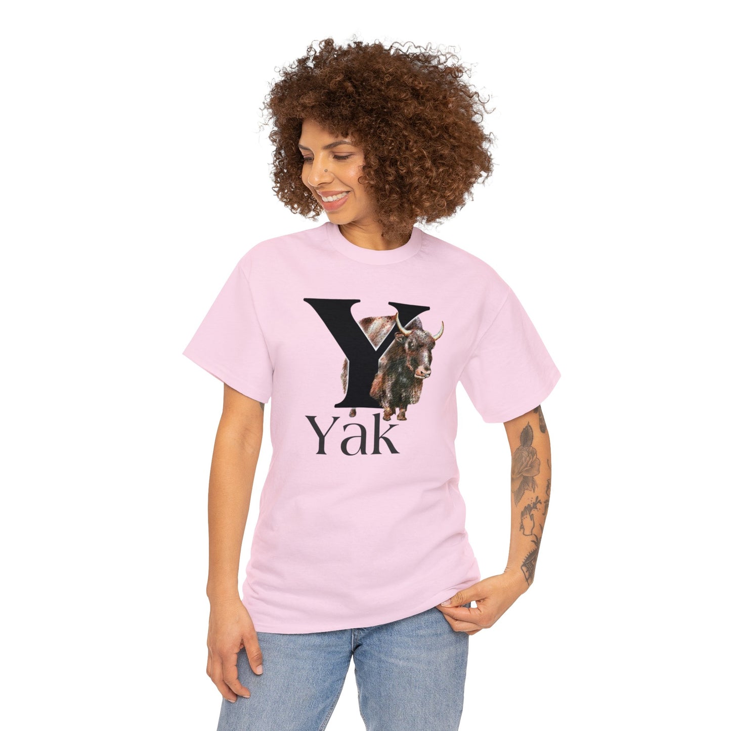Y is for Yak T-shirt. Yak Drawing T-Shirt, Yak on shirt, Yak illustration, animal t-shirt, animal