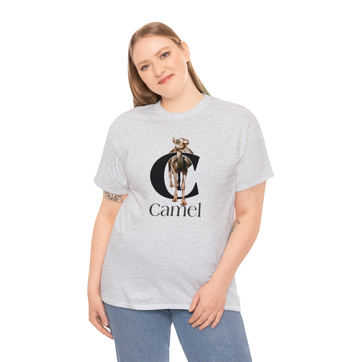 C is for Camel t-shirt, Camel Drawing T-Shirt, Camel Illustration, Camel lover shirt, animal