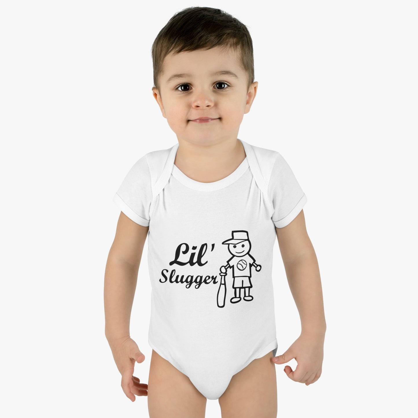 Lil' Slugger, Youth One Piece Bodysuit, Baseball Baby T, Future Baseball Fan, Cute Baseball Gift for Baby, Shower Gift, Baseball Fan Tee