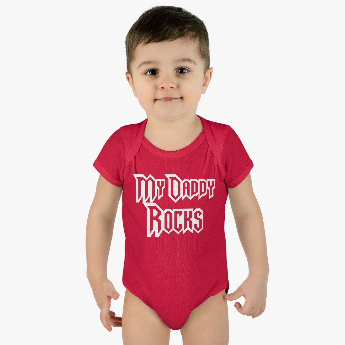 My Daddy Rocks Tee, Infant One Piece, Toddler Bodysuit, Rock and Roll T-Shirt for Baby, Heavy Metal T-Shirt, Musician T-Shirt