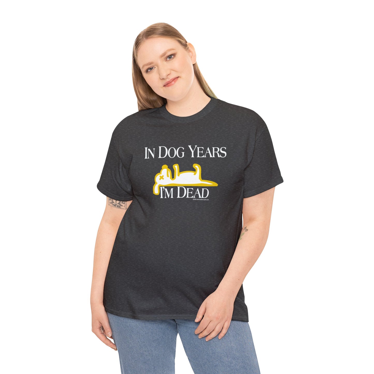 In Dog Years, I'm Dead, funny t-shirt, Over the Hill T, Senior Citizen, Birthday T-Shirt, Dog Lovers Tee, humorous t-shirt, ironic t-shirt,