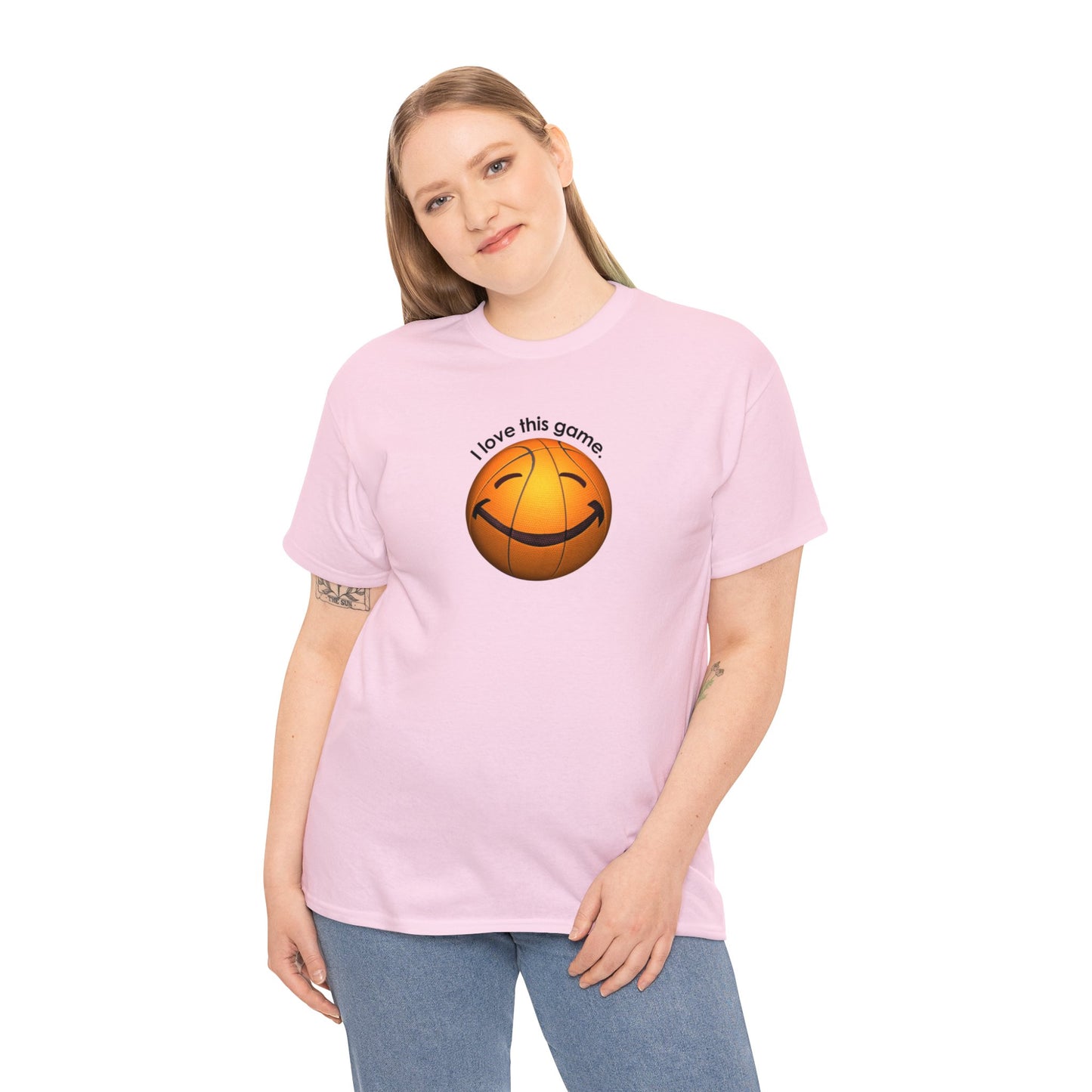 I Love This Game, Basketball T-Shirt, Happy Basketball, Happy Face, Funny Basketball T-Shirt, Basketball Gift, Basketball Player gift,