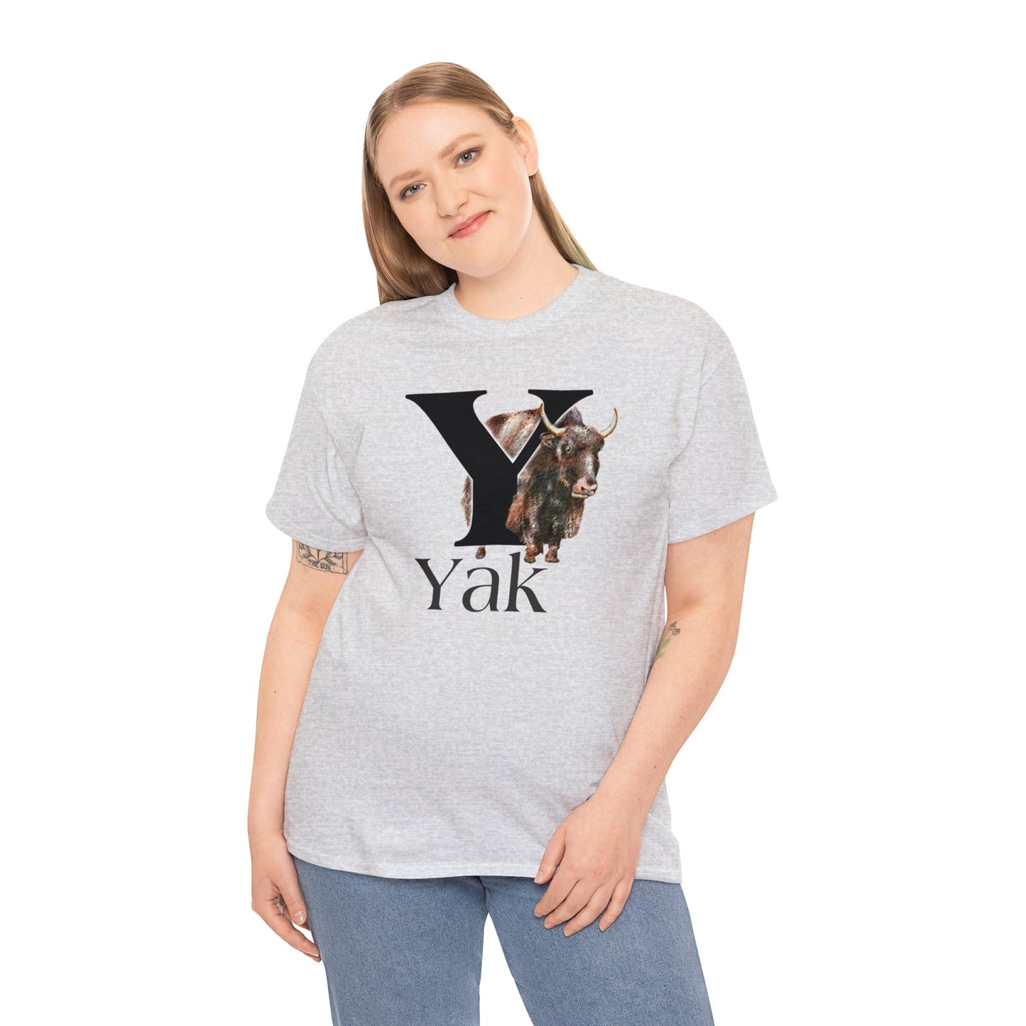 Y is for Yak T-shirt. Yak Drawing T-Shirt, Yak on shirt, Yak illustration, animal t-shirt, animal