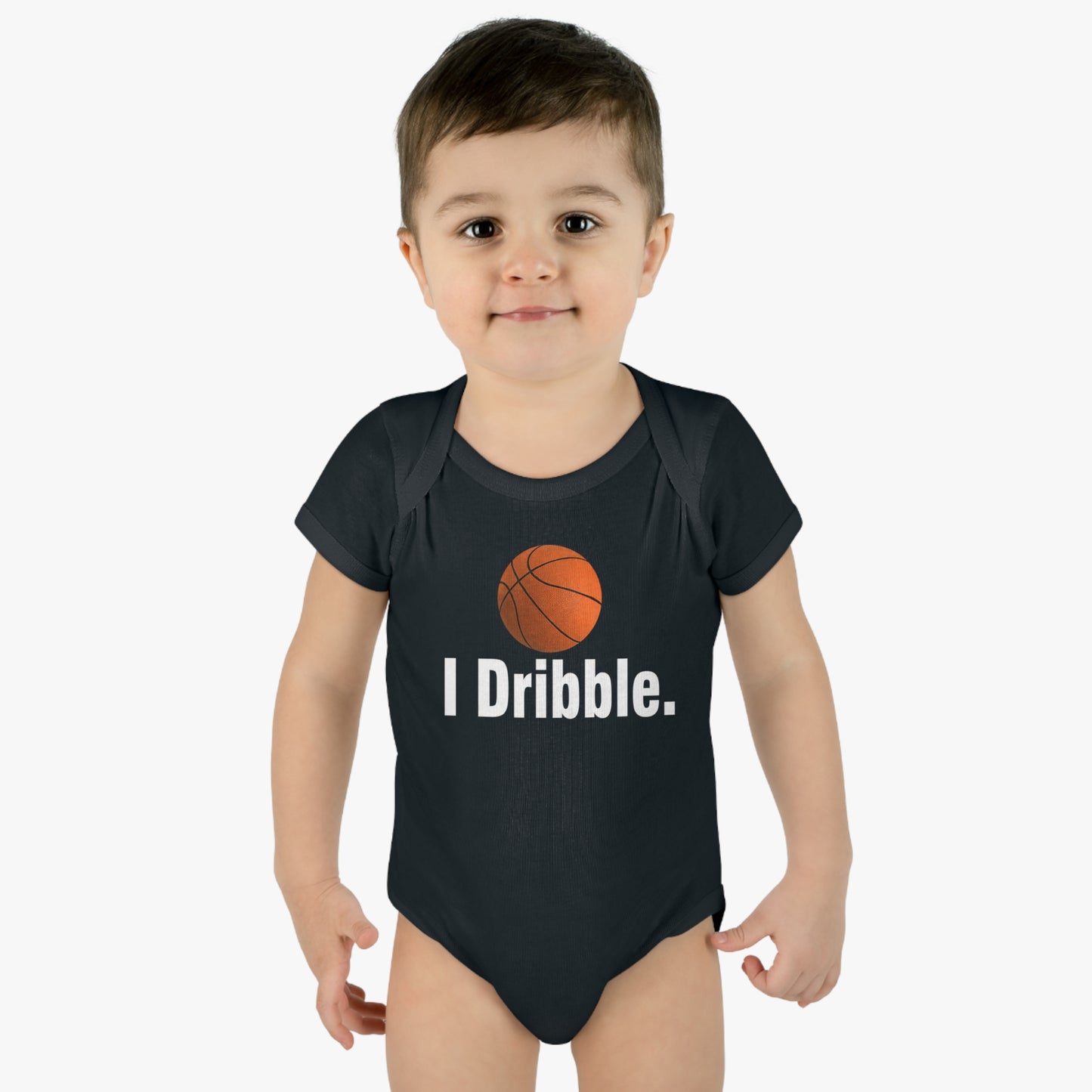I Dribble, funny basketball Infant Baby Rib Bodysuit for littlest Basketball Future Fan, Baby Shower gift, Basketball Baby, Basketball Child