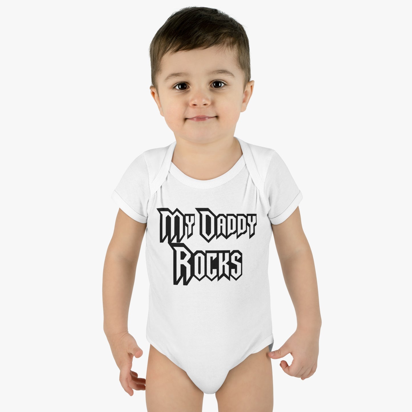 My Daddy Rocks Tee, Infant One Piece, Toddler Bodysuit, Rock and Roll T-Shirt for Baby, Heavy Metal T-Shirt, Musician T-Shirt