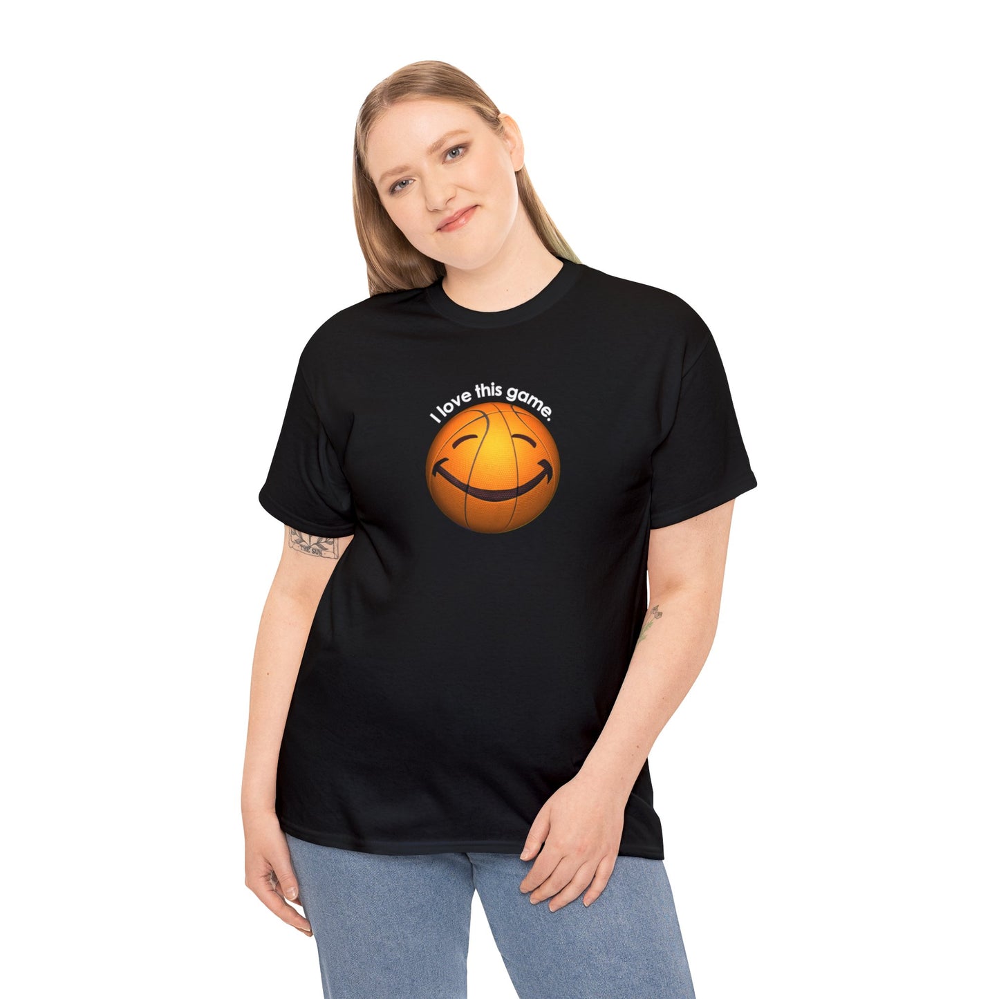 I Love This Game, Basketball T-Shirt, Happy Basketball, Happy Face, Funny Basketball T-Shirt, Basketball Gift, Basketball Player gift,