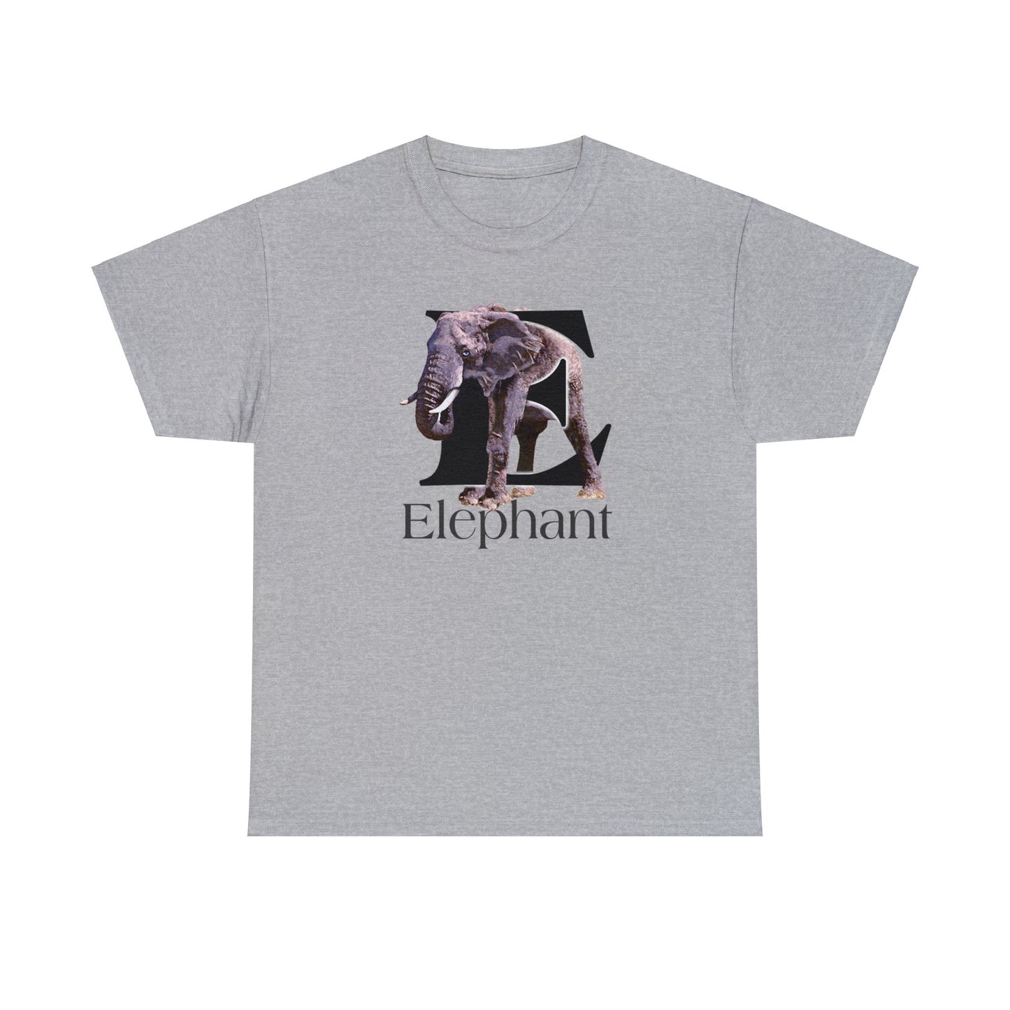 E is for Elephant, Letter E T-Shirt, Cute Elephant Tee, Pachyderm T-Shirt, Kid's Elephant Tee, animal t-shirt, animal