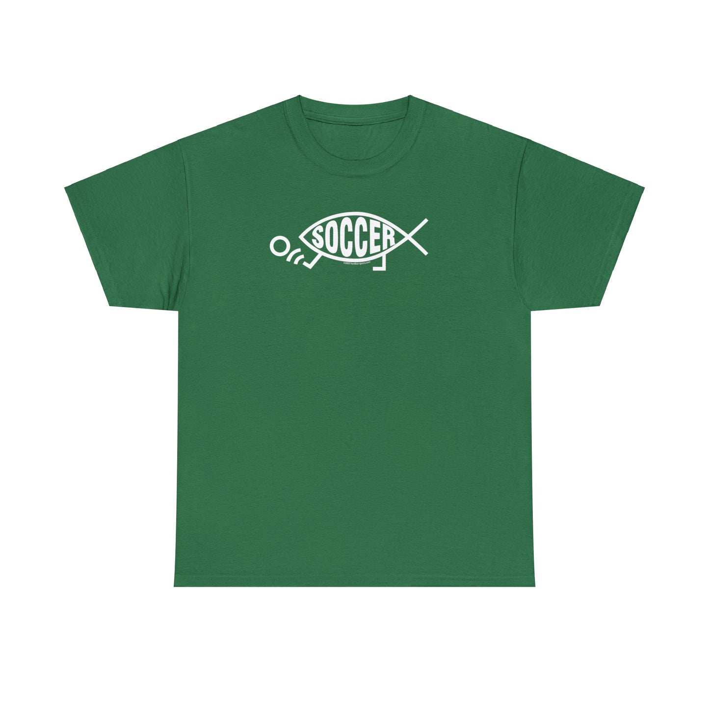 Soccer Fish, Darwin Soccer, Evolution Soccer, Evolved Soccer Fish with Feet Kicking Soccer Ball, Soccer Gift, Soccer Present, Soccer T-Shirt