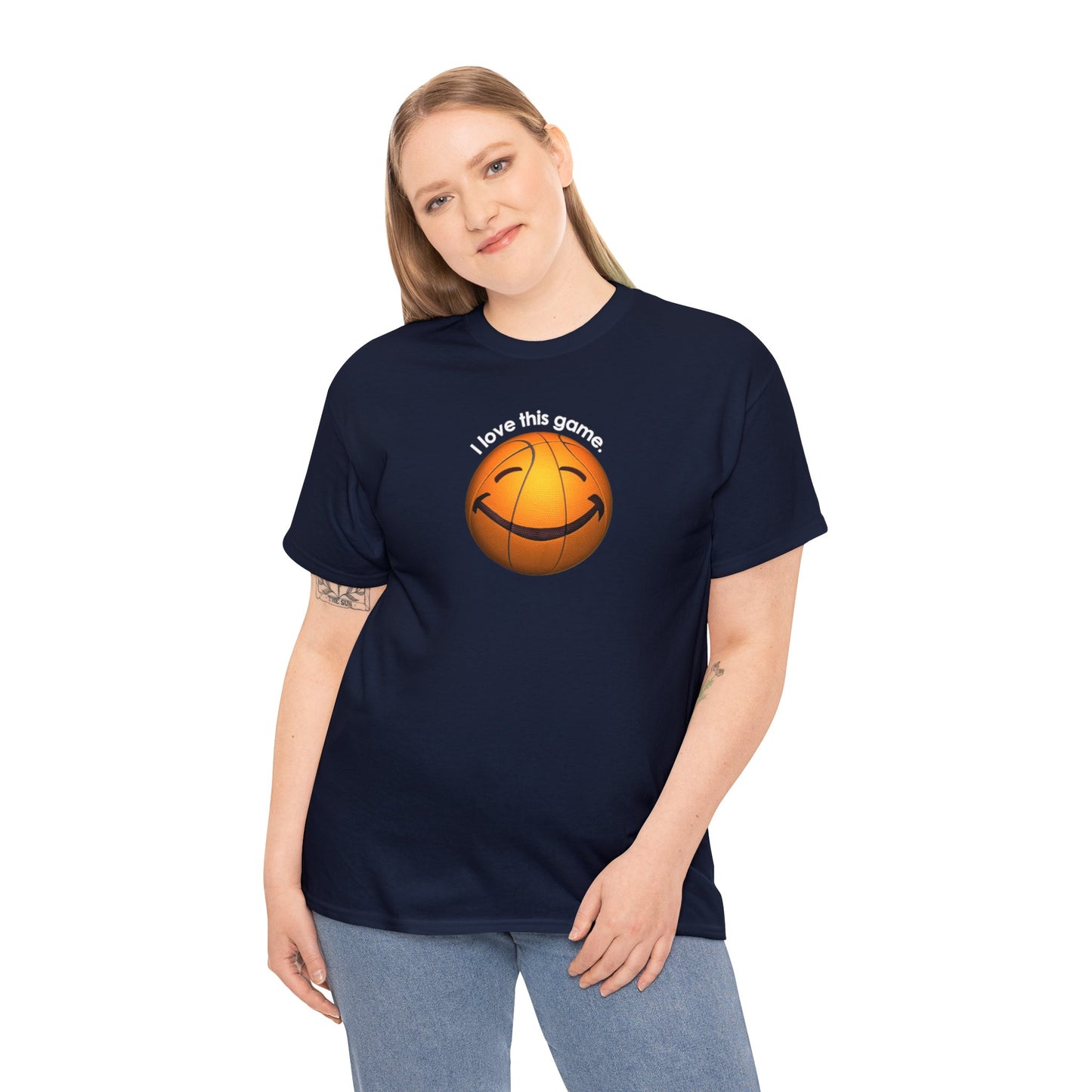 I Love This Game, Basketball T-Shirt, Happy Basketball, Happy Face, Funny Basketball T-Shirt, Basketball Gift, Basketball Player gift,