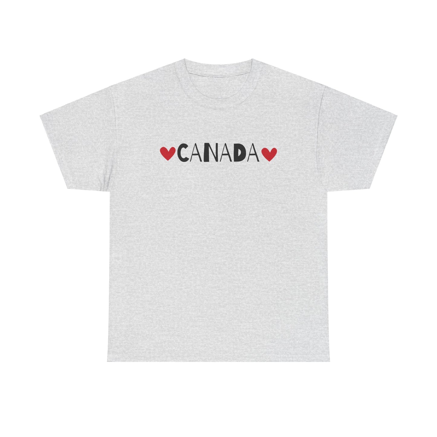 Love Canada Heart, Whimsical Canadian Pride T-Shirt, Love Canadian Independence, Not the 51st State