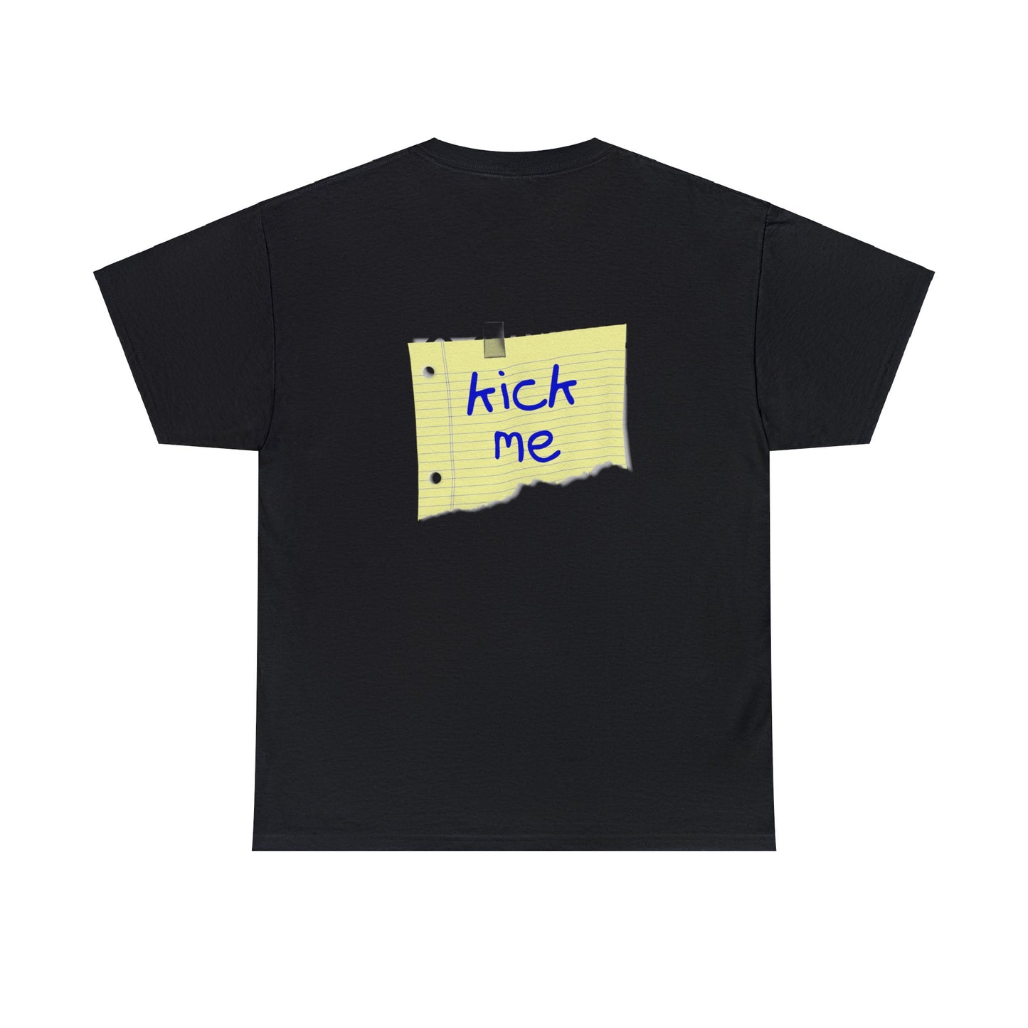 Coach Kick Me Fun Parody Coaches T-Shirt, Coach Shirt with Kick Me sign Taped to the back, Self Deprecating Sports Humor Tee