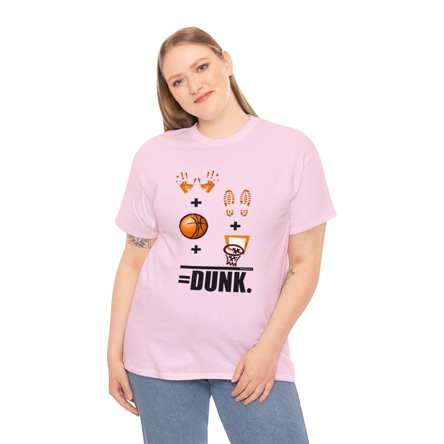 Basketball Equation, Basketball Math, Hands Plus Feet Plus Ball Plus Net Equals Dunk. Funny Basketball T-Shirt, Basketball Gift, Humorous
