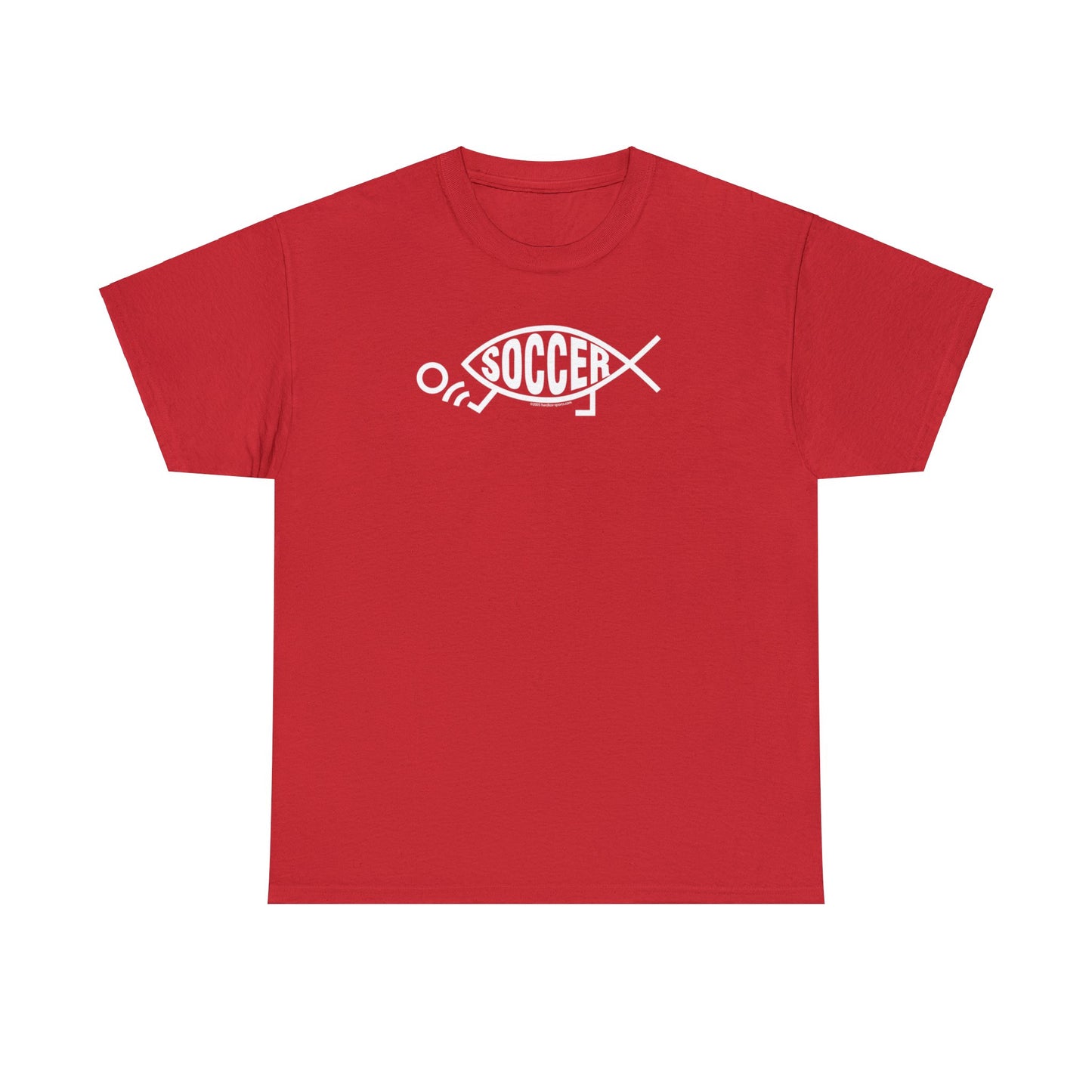 Soccer Fish, Darwin Soccer, Evolution Soccer, Evolved Soccer Fish with Feet Kicking Soccer Ball, Soccer Gift, Soccer Present, Soccer T-Shirt