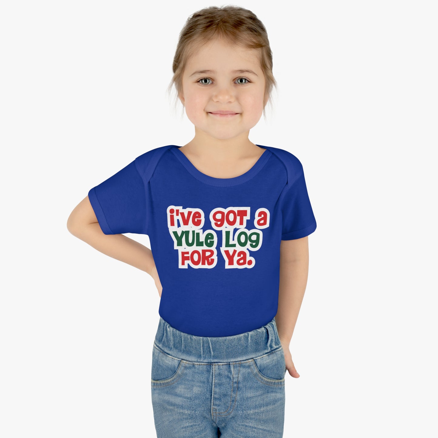 I've Got a Yule Log For Ya, Funny baby tee, Toddler One Piece Body suit, Christmas T, Holiday Funny Playful, Hilarious T-Shirt, Shower Gift