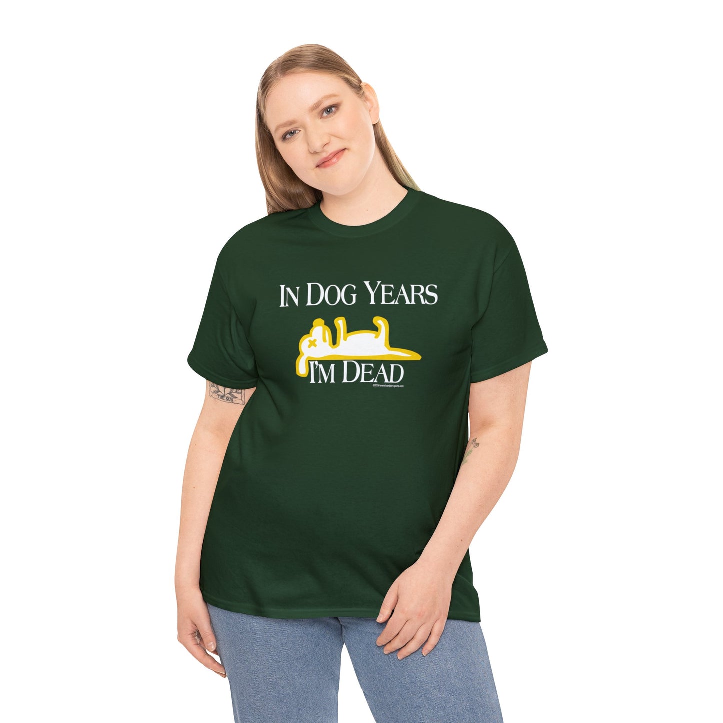 In Dog Years, I'm Dead, funny t-shirt, Over the Hill T, Senior Citizen, Birthday T-Shirt, Dog Lovers Tee, humorous t-shirt, ironic t-shirt,