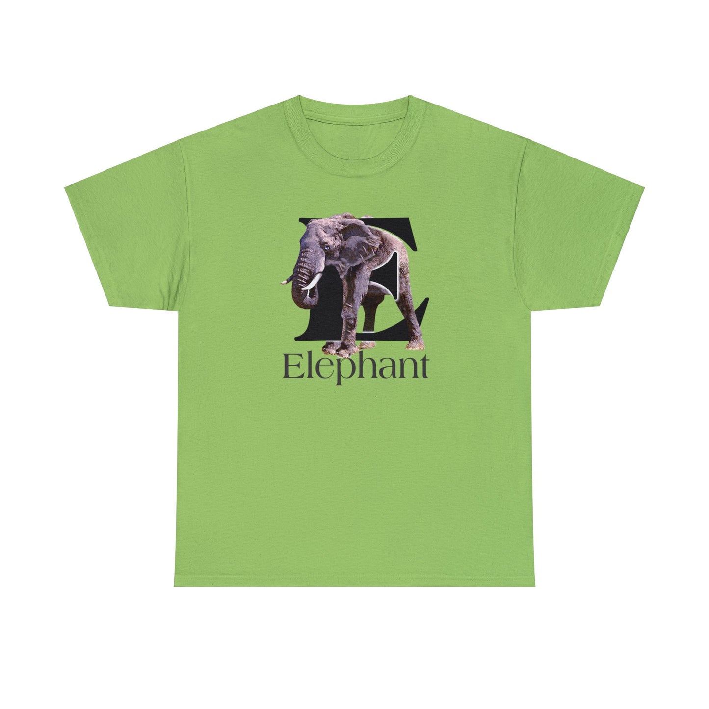 E is for Elephant, Letter E T-Shirt, Cute Elephant Tee, Pachyderm T-Shirt, Kid's Elephant Tee, animal t-shirt, animal