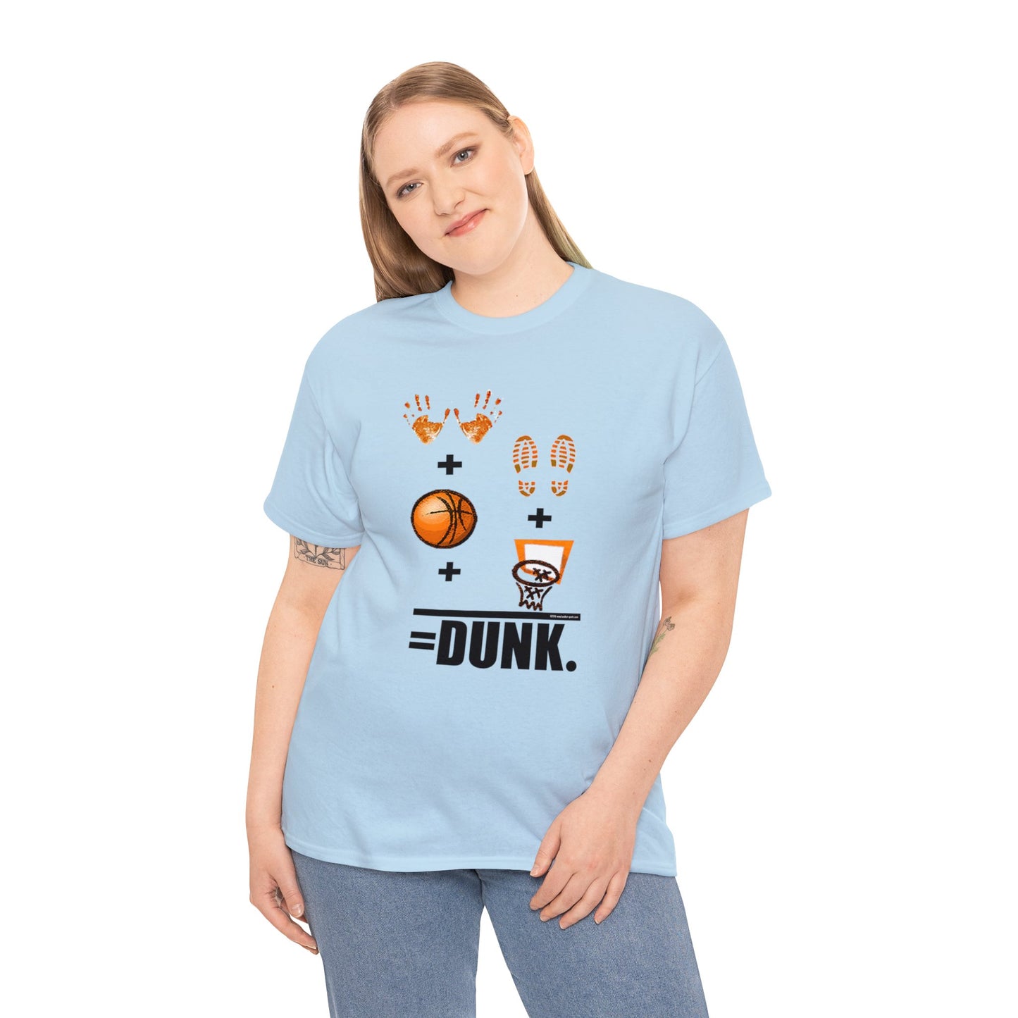 Basketball Equation, Basketball Math, Hands Plus Feet Plus Ball Plus Net Equals Dunk. Funny Basketball T-Shirt, Basketball Gift, Humorous