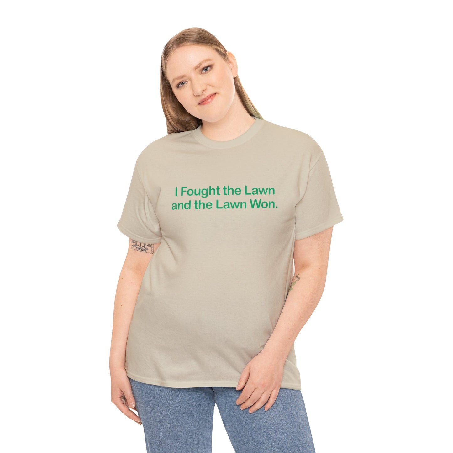 I Fought the Lawn and the Lawn Won, Funny T-Shirt, Lawnmowing t-shirt, Fun Dad Gift, Funny Dad T-shirt, Dad Lawn Humor, Father's Day Gift