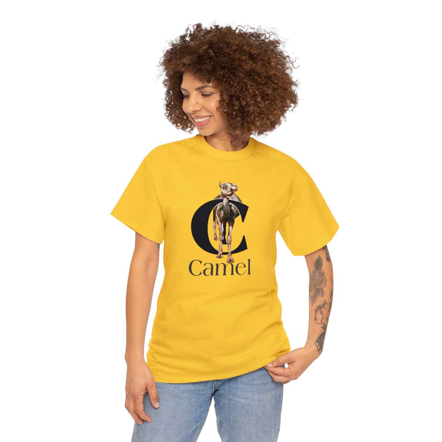 C is for Camel t-shirt, Camel Drawing T-Shirt, Camel Illustration, Camel lover shirt, animal