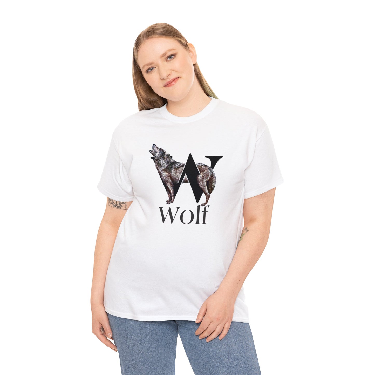 W is for Wolf t-shirt Wolf shirt, Wolf Drawing T-Shirt, wolf illustration, wolf animal t-shirt,