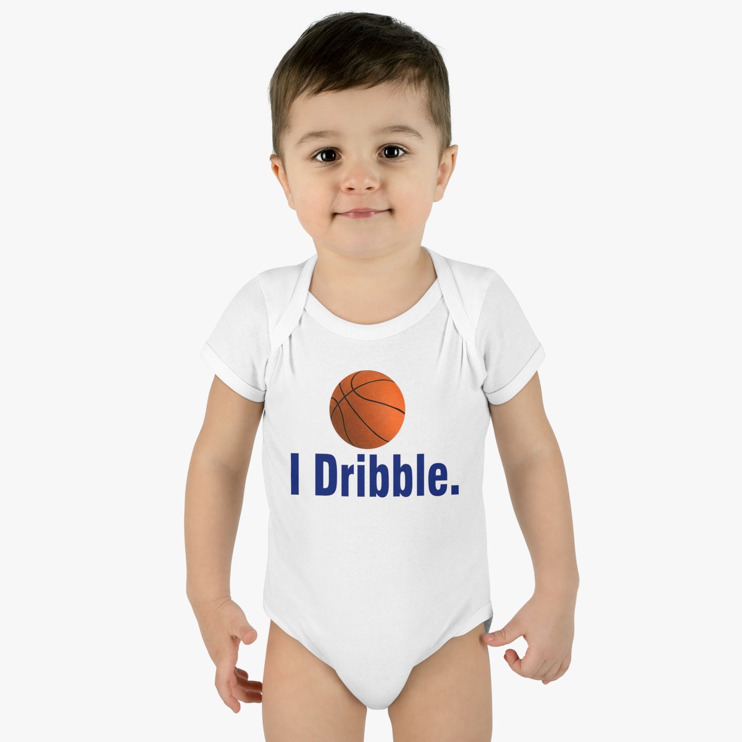 I Dribble, funny basketball Infant Baby Rib Bodysuit for littlest Basketball Future Fan, Baby Shower gift, Basketball Baby, Basketball Child