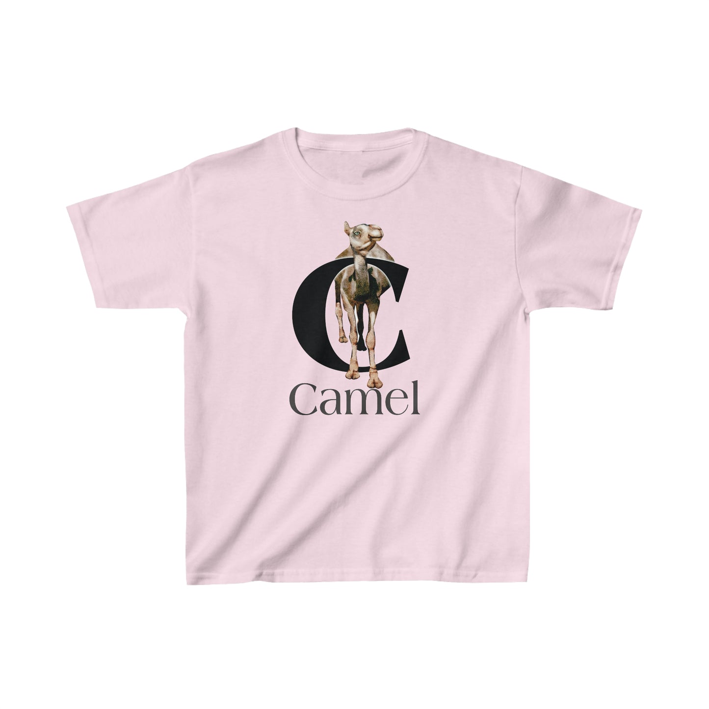 C is for Camel Youth t-shirt, Camel Drawing T-Shirt, Camel Illustration, Camel lover shirt, animal t-shirt, animal alphabet T, animal letters Tee