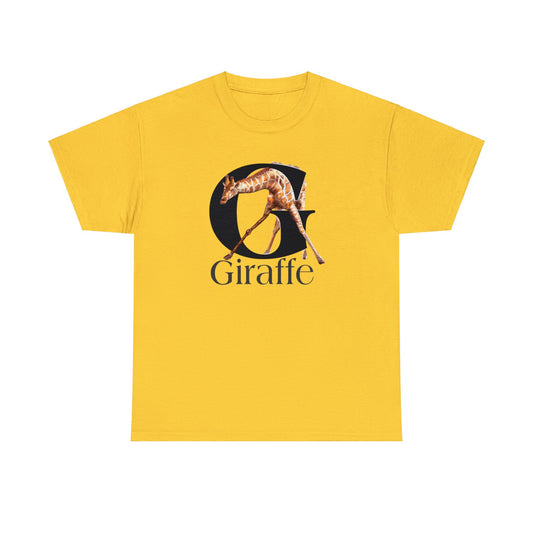 G is for Giraffe T-Shirt, Letter G Tee, Cute Giraffe T-Shirt animal t-shirt, animal alphabet T,