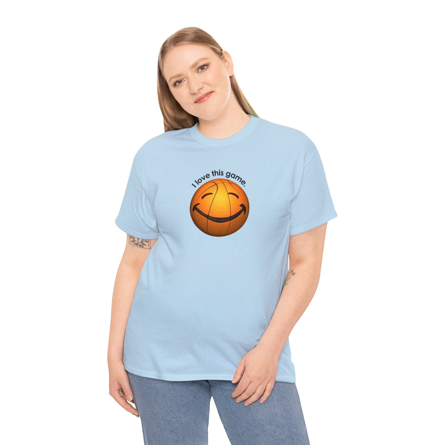 I Love This Game, Basketball T-Shirt, Happy Basketball, Happy Face, Funny Basketball T-Shirt, Basketball Gift, Basketball Player gift,