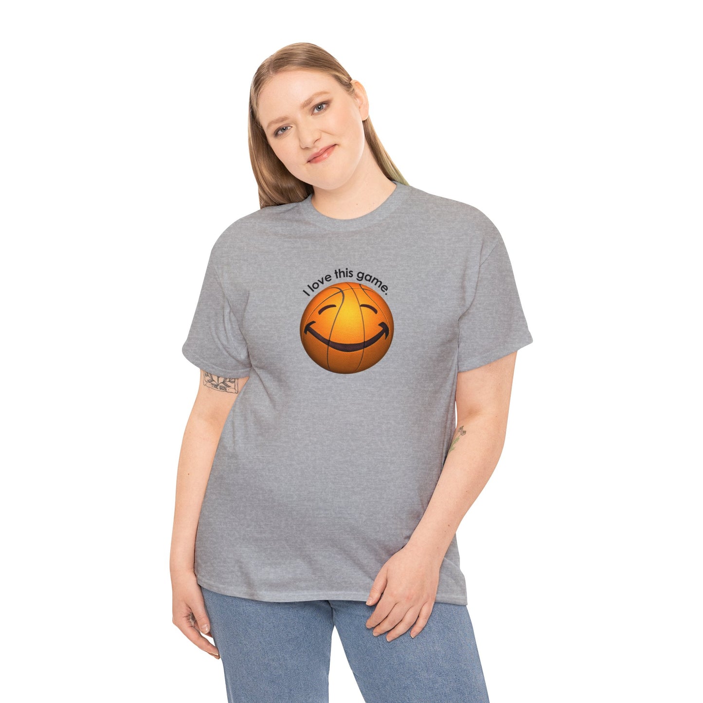 I Love This Game, Basketball T-Shirt, Happy Basketball, Happy Face, Funny Basketball T-Shirt, Basketball Gift, Basketball Player gift,