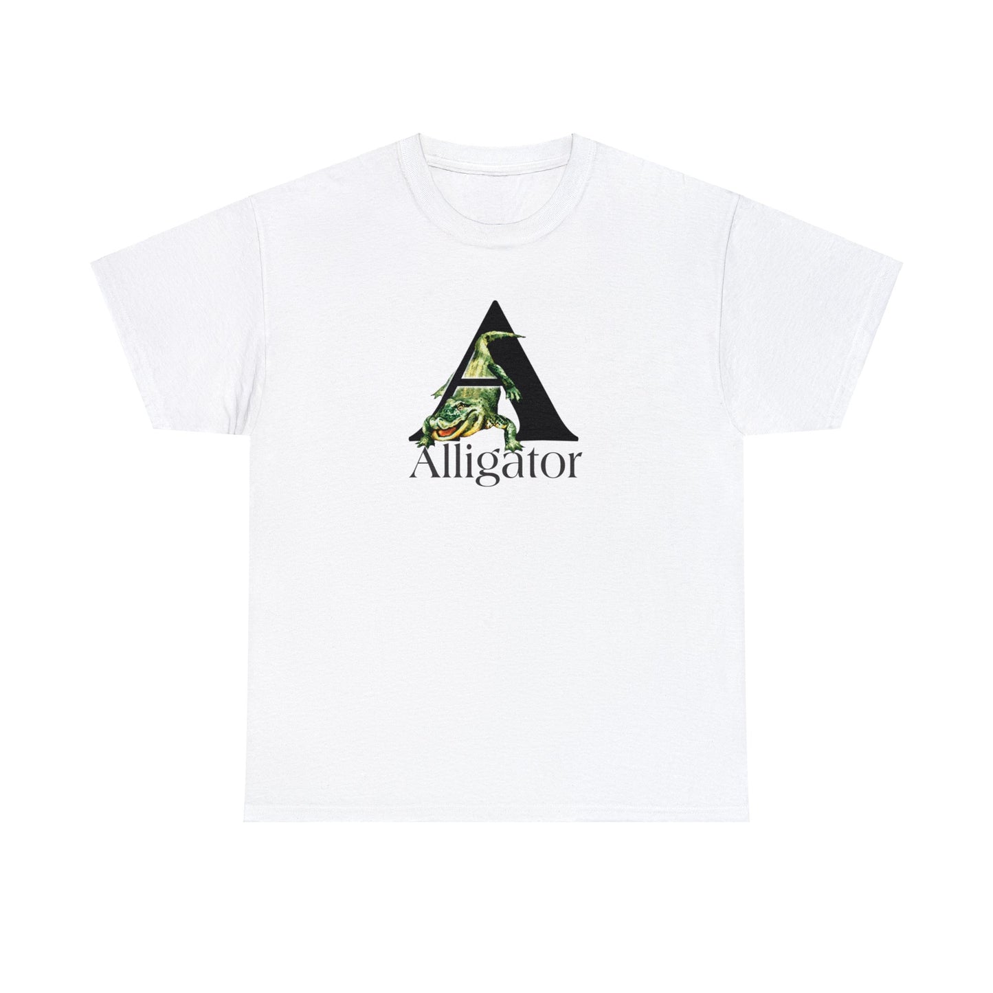 A is For Alligator, animal t-shirt, animal alphabet T, animal letters Tee, Alligator T-Shirt, gator t-shirt,