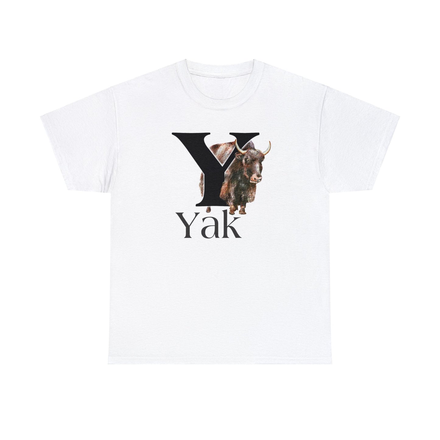Y is for Yak T-shirt. Yak Drawing T-Shirt, Yak on shirt, Yak illustration, animal t-shirt, animal