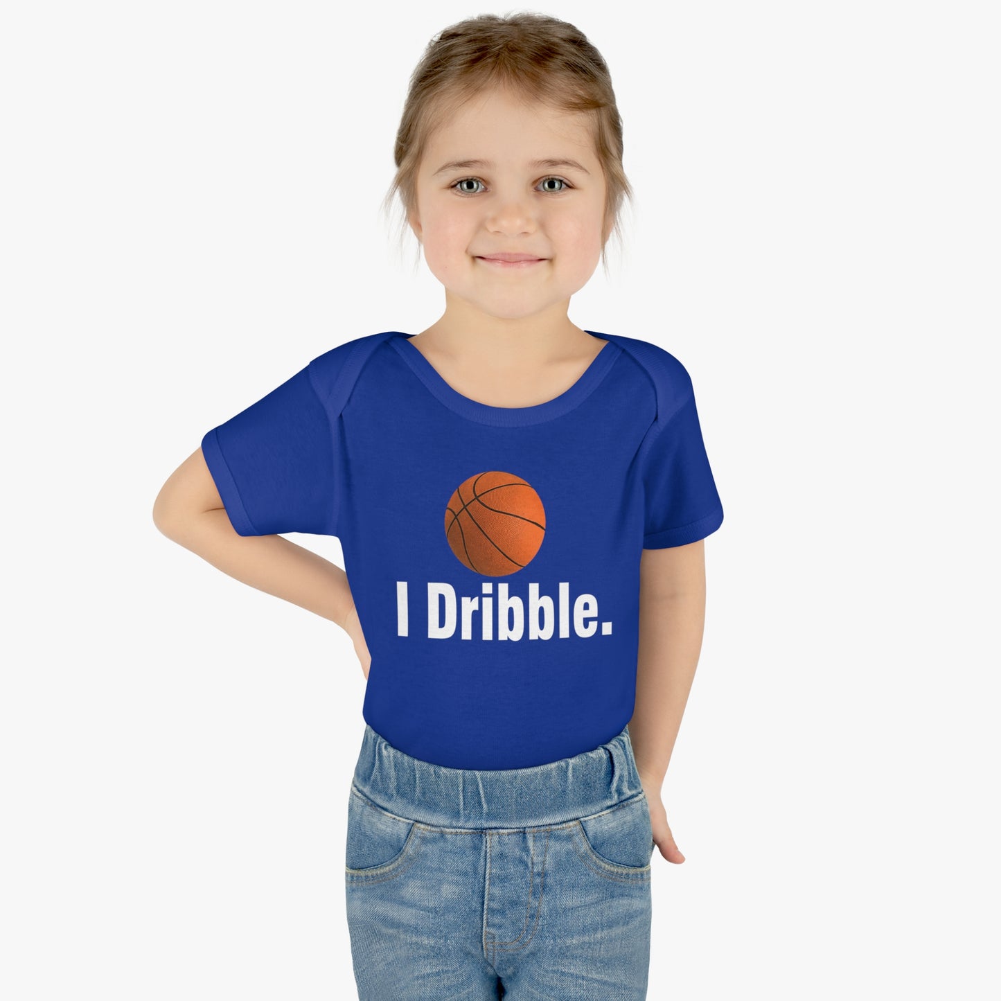 I Dribble, funny basketball Infant Baby Rib Bodysuit for littlest Basketball Future Fan, Baby Shower gift, Basketball Baby, Basketball Child