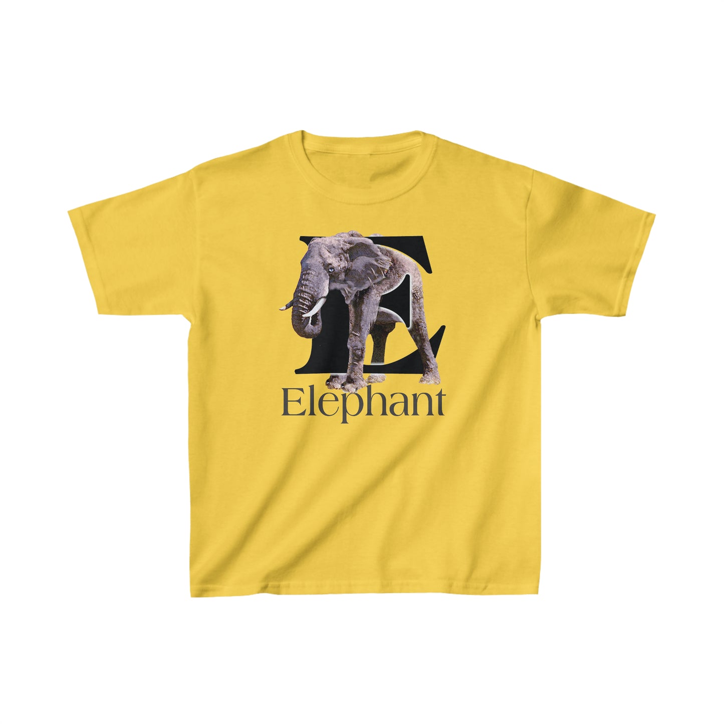 E is for Elephant, Letter E T-Shirt, Cute Elephant Tee, Pachyderm T-Shirt, Kid's Elephant Tee, animal t-shirt, animal alphabet T