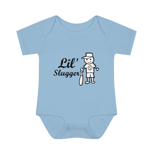 Lil' Slugger, Youth One Piece Bodysuit, Baseball Baby T, Future Baseball Fan, Cute Baseball Gift for Baby, Shower Gift, Baseball Fan Tee