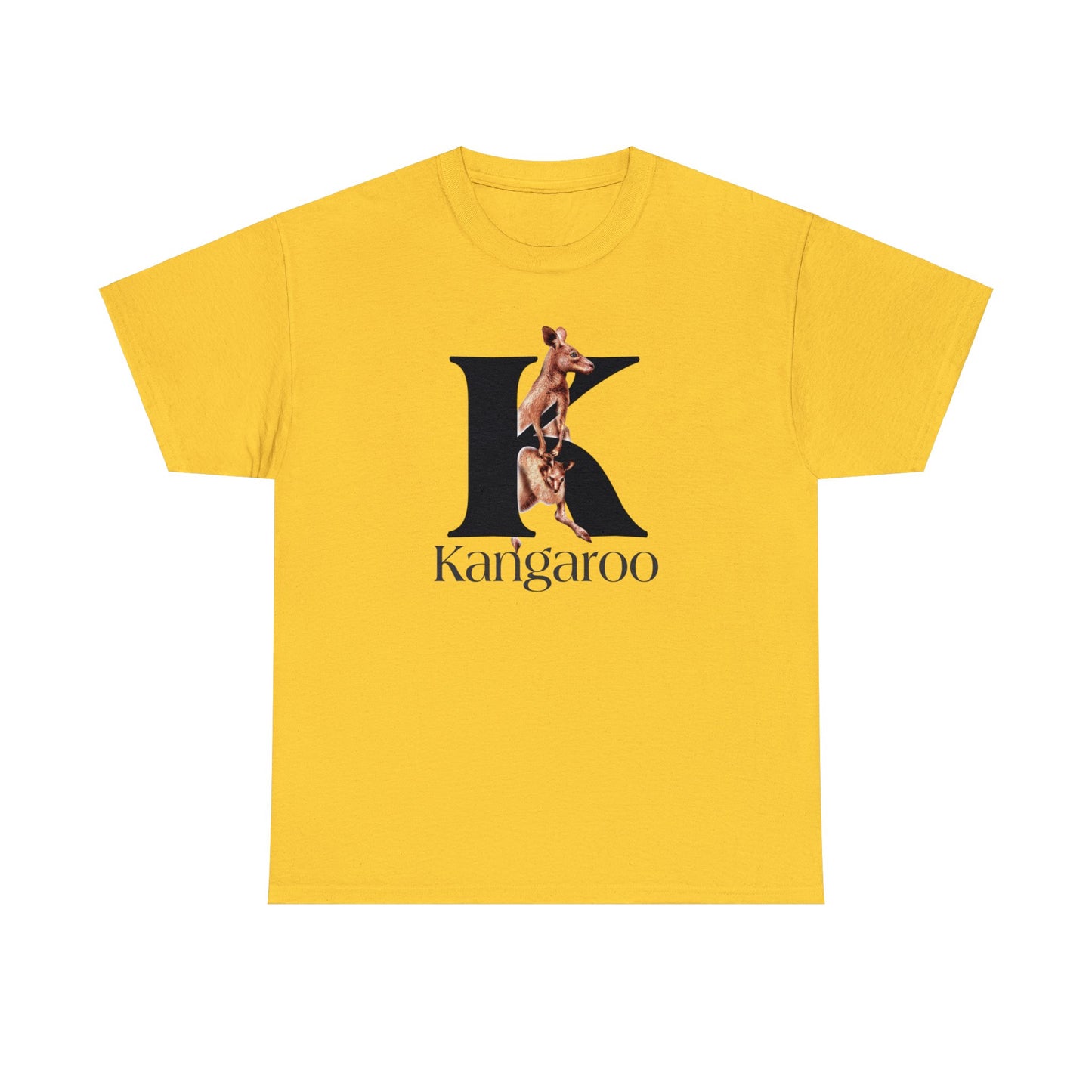 K is for Kangaroo, Kangaroo Mom and Joey shirt, Illustrated Drawing T-Shirt, animal