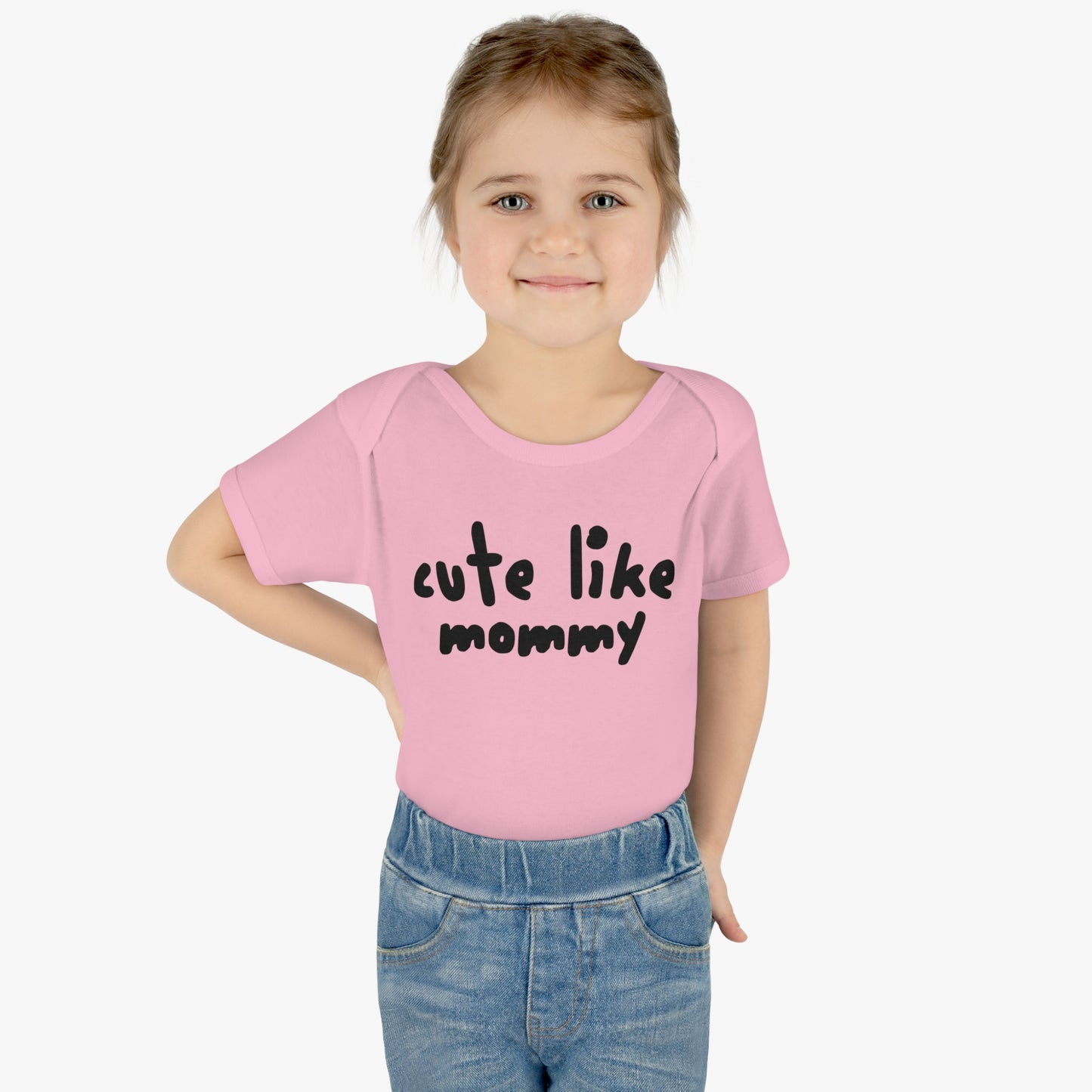 Cute Like Mommy, Smelly Like Daddy, Infant Bodysuit, Funny Fart Humor, Baby t-shirt, Snap One Piece, Playful, Hilarious T-Shirt, Shower Gift