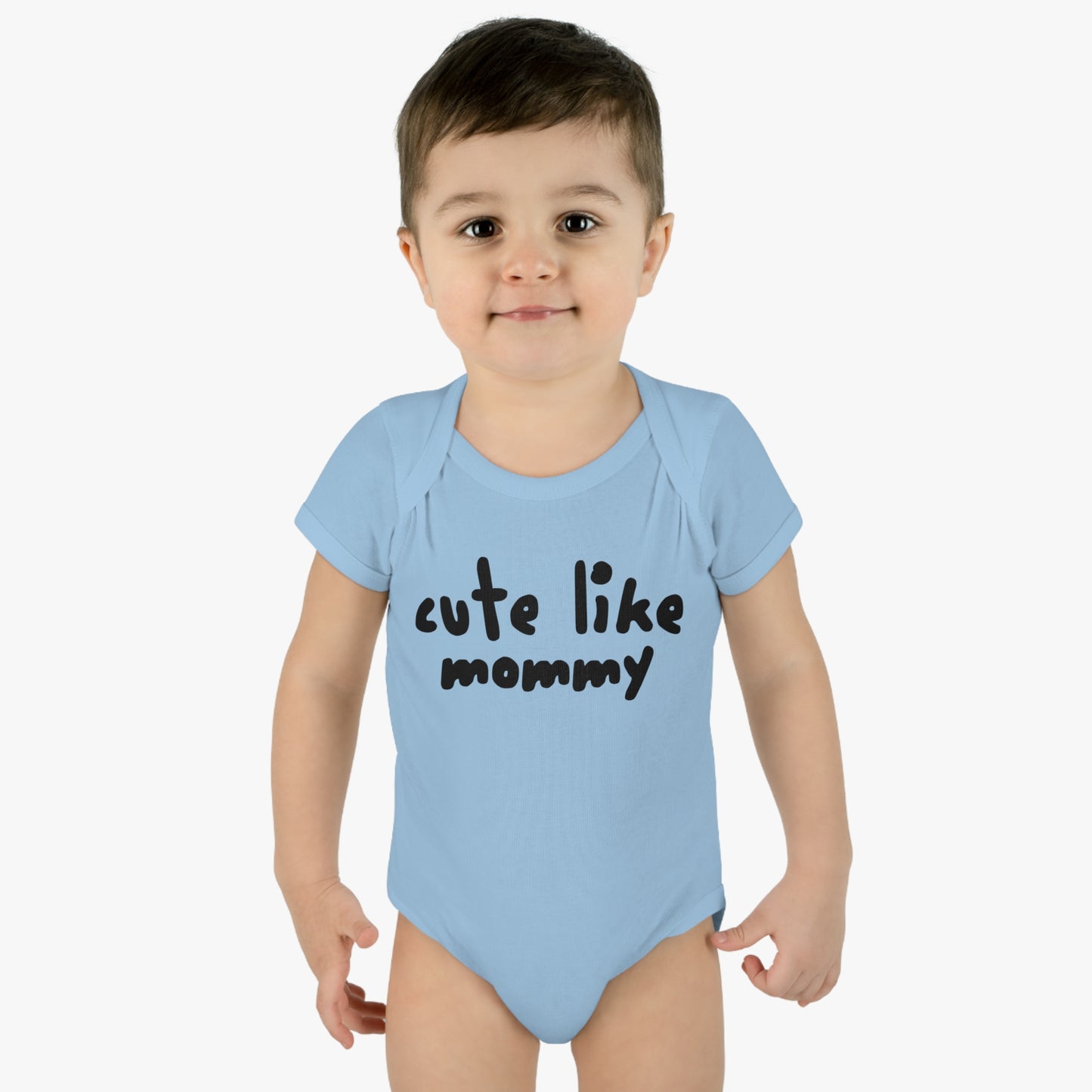 Cute Like Mommy, Smelly Like Daddy, Infant Bodysuit, Funny Fart Humor, Baby t-shirt, Snap One Piece, Playful, Hilarious T-Shirt, Shower Gift