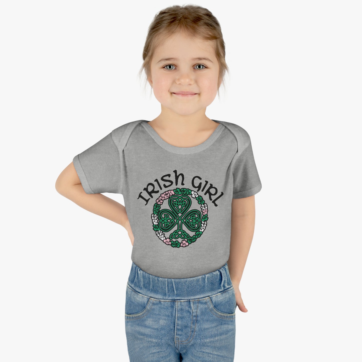 Irish Girl Infant Toddler T-Shirt, One Piece Bodysuit, Ireland, Saint Patrick's Day, St. Patty's Day Baby Tee for Girl, Gift For baby Girl