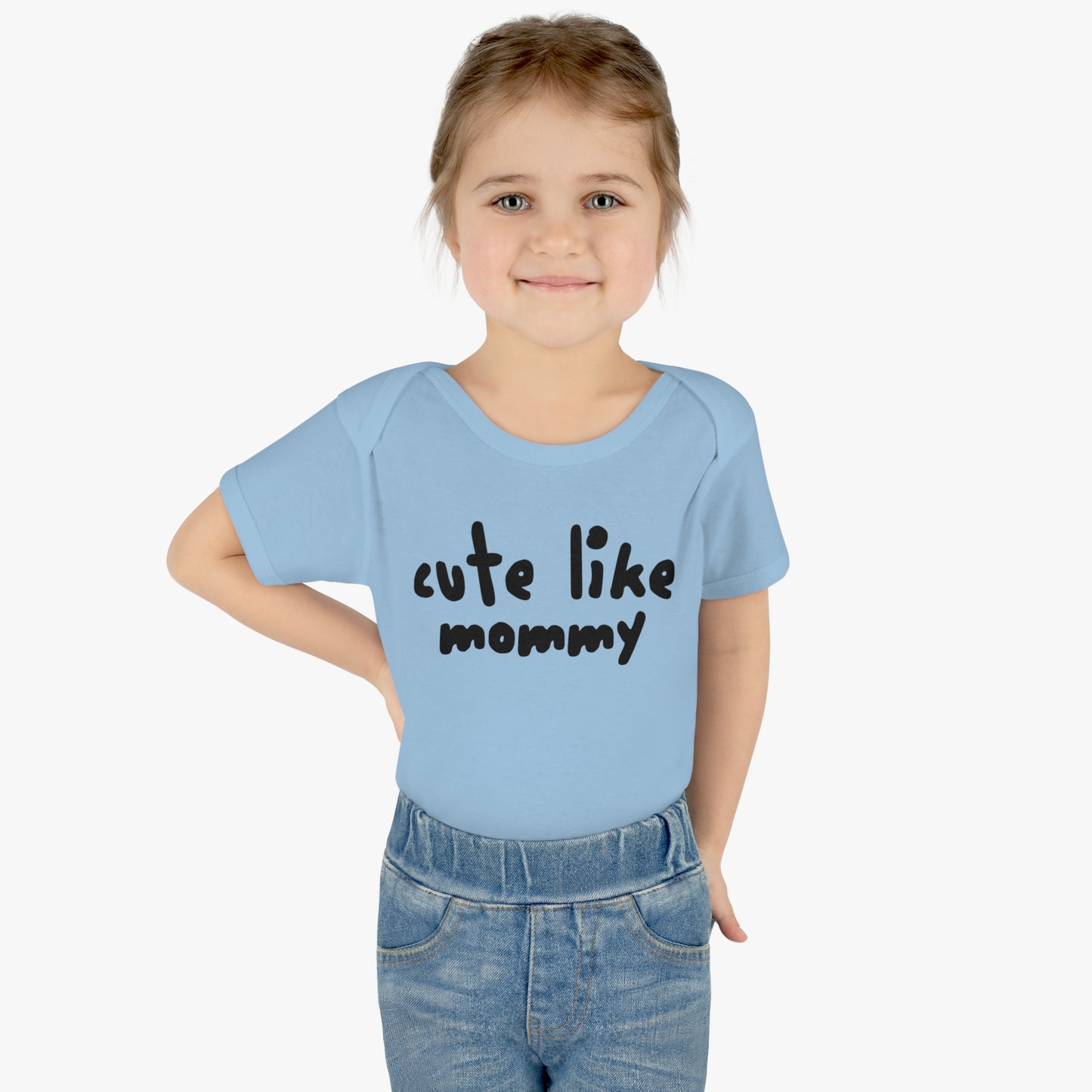 Cute Like Mommy, Smelly Like Daddy, Infant Bodysuit, Funny Fart Humor, Baby t-shirt, Snap One Piece, Playful, Hilarious T-Shirt, Shower Gift