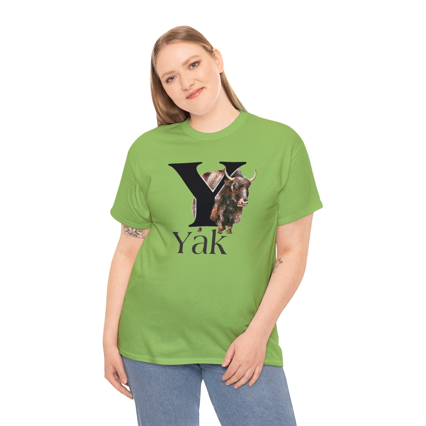 Y is for Yak T-shirt. Yak Drawing T-Shirt, Yak on shirt, Yak illustration, animal t-shirt, animal