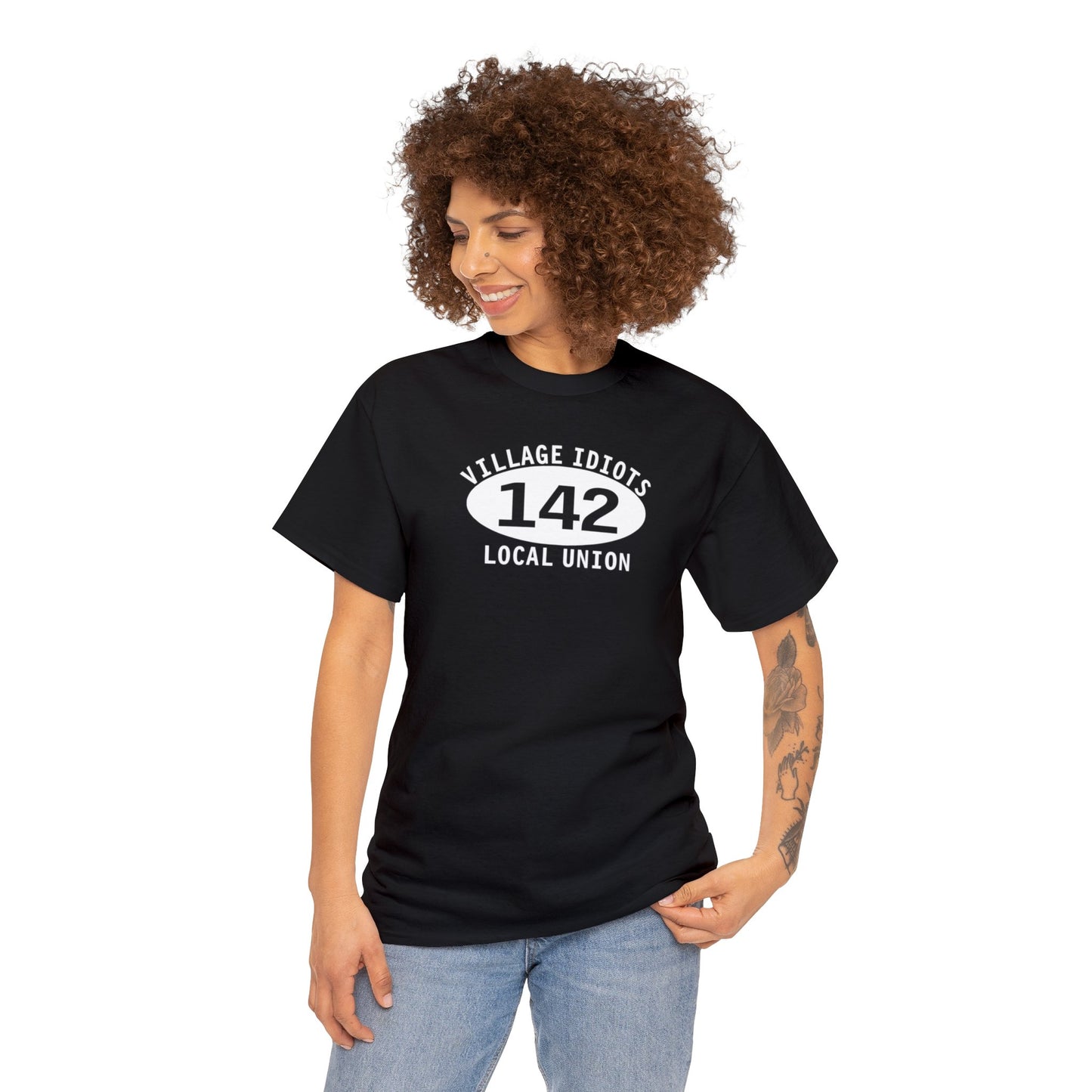 Village Idiots Local Union 142, funny Parody t-shirt, Funny Parody T-shirt Gift, Union Funny T-Shirt, Funny Gift for Dad
