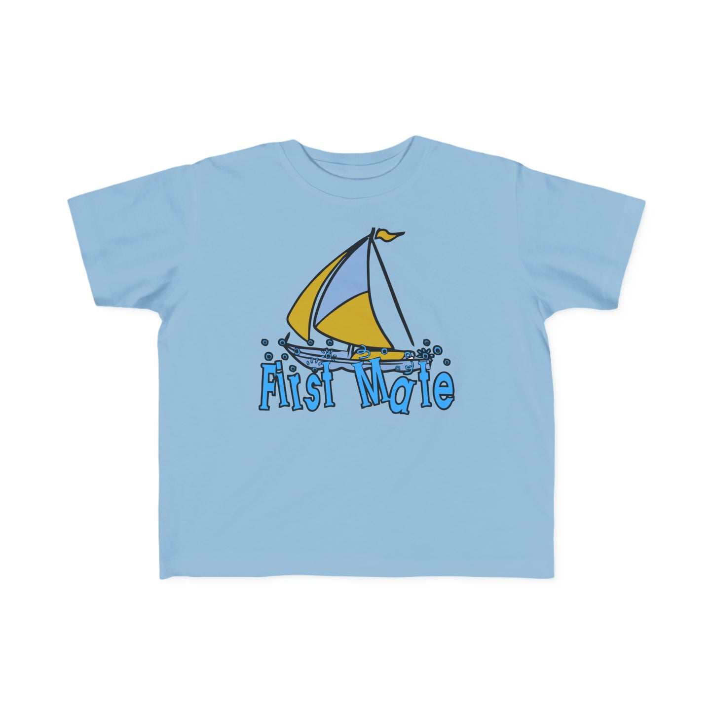 First Mate Toddler T-shirt, Little Sailor Tee, Sailboat Design, Sailor Boy Gift, Future Sailor, Gift for Sailing Enthusiasts, Shower Gift,